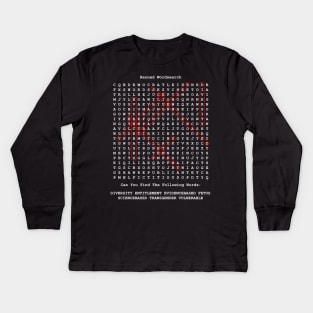 Banned Wordsearch 2017 Kids Long Sleeve T-Shirt